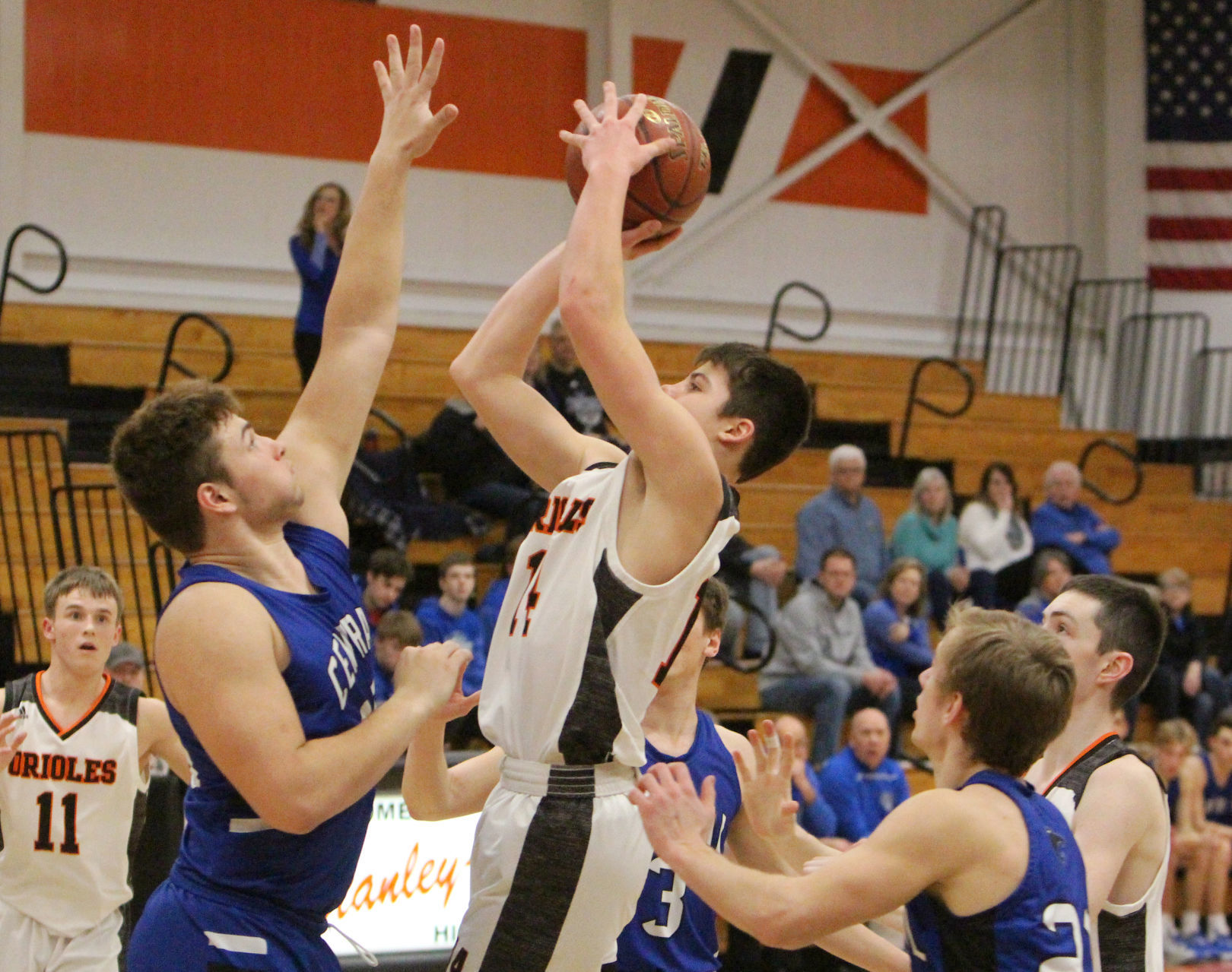 Saint Croix Central at Stanley-Boyd boys basketball 2-15-20